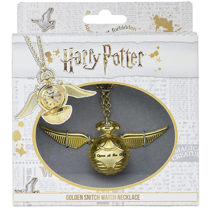 Harry Potter Gold Plated Golden Snitch Watch Necklace - Excellent Pick