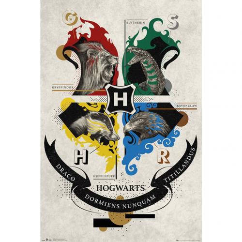 Harry Potter Poster Animal Crest 103 - Excellent Pick
