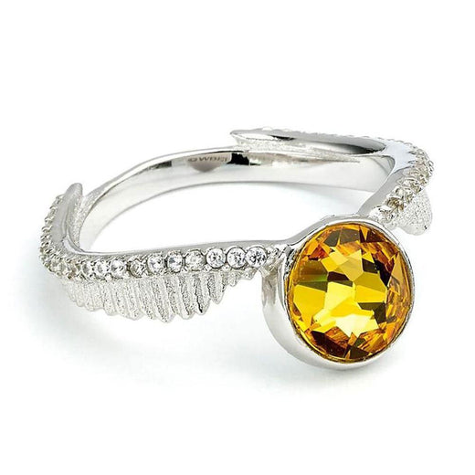 Harry Potter Sterling Silver Crystal Ring Golden Snitch Large - Excellent Pick