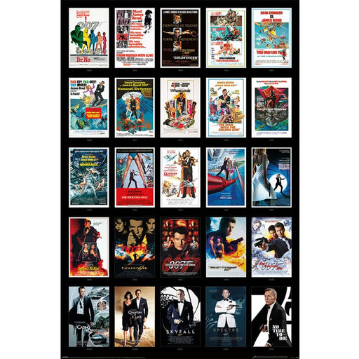 James Bond Poster 25 Films 290 - Excellent Pick