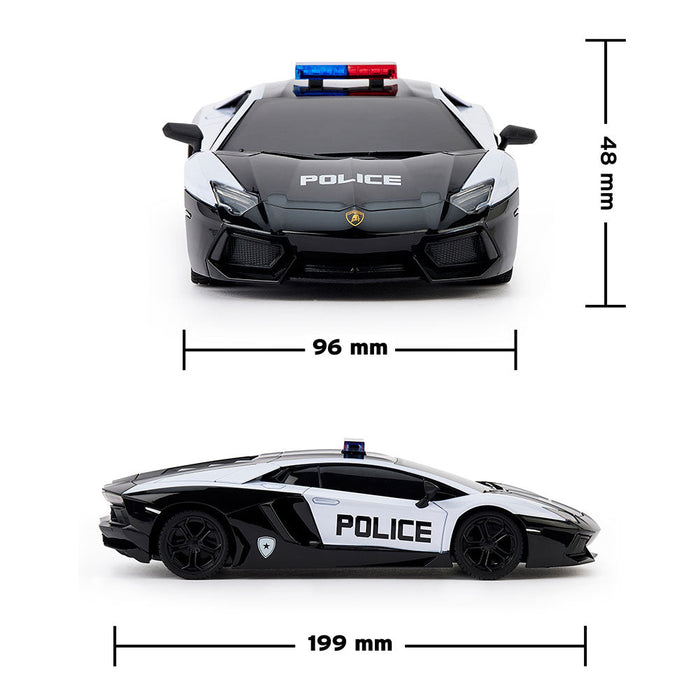 Lamborghini Aventador Radio Controlled Car 1:24 Scale Police - Excellent Pick