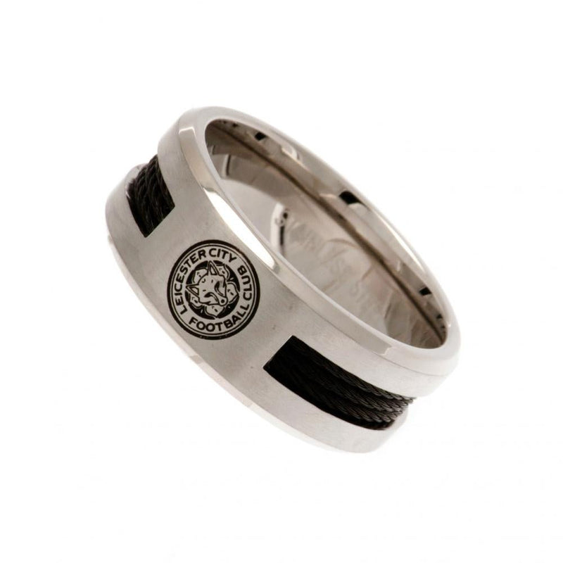 Leicester City FC Black Inlay Ring Medium - Excellent Pick