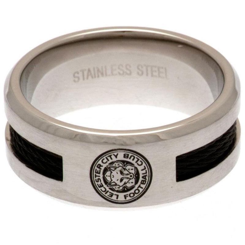 Leicester City FC Black Inlay Ring Medium - Excellent Pick