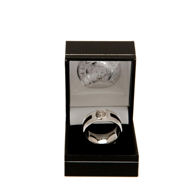 Leicester City FC Black Inlay Ring Small - Excellent Pick