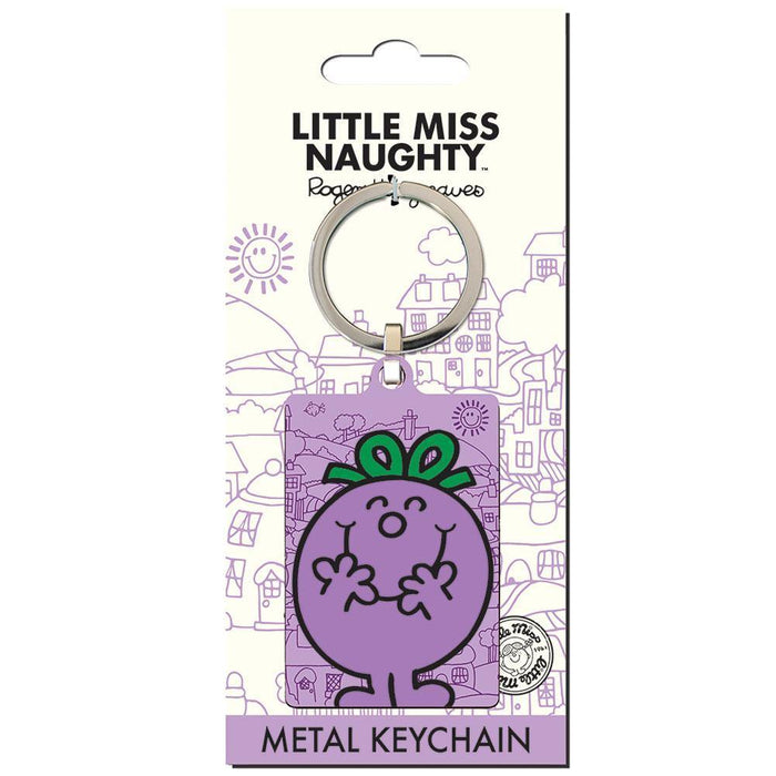 Little Miss Naughty Metal Keyring - Excellent Pick