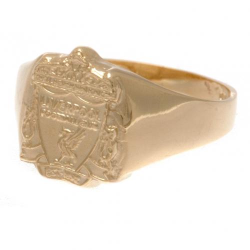 Liverpool FC 9ct Gold Crest Ring Large - Excellent Pick