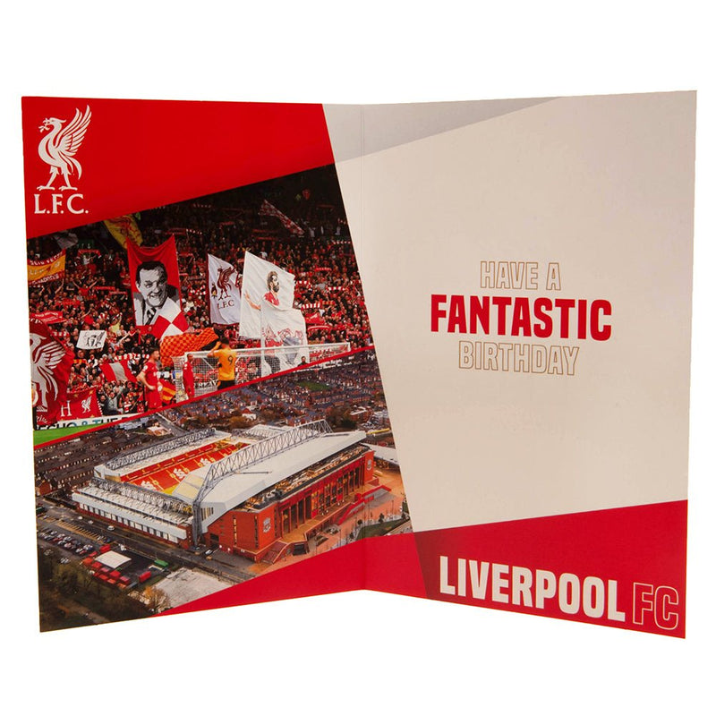 Liverpool FC Birthday Card With Stickers - Excellent Pick