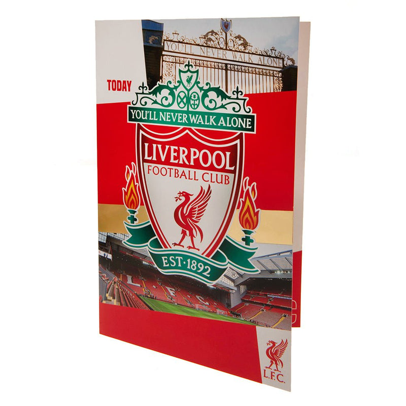 Liverpool FC Birthday Card With Stickers - Excellent Pick
