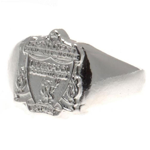Liverpool FC Silver Plated Crest Ring Large - Excellent Pick