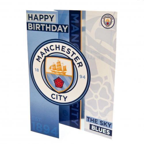 Manchester City FC Birthday Card - Excellent Pick