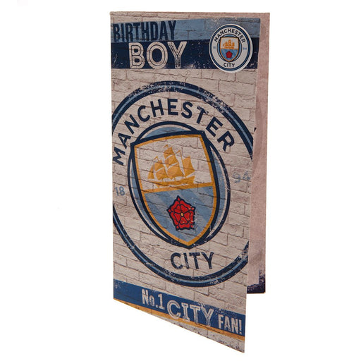 Manchester City FC Birthday Card Boy - Excellent Pick