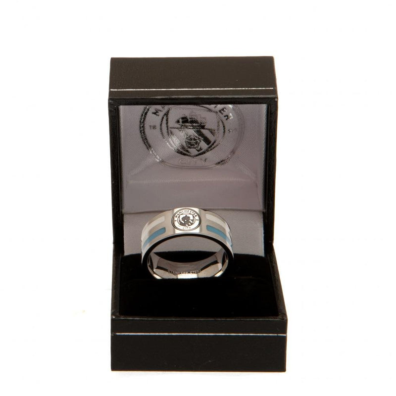 Manchester City FC Colour Stripe Ring Small - Excellent Pick