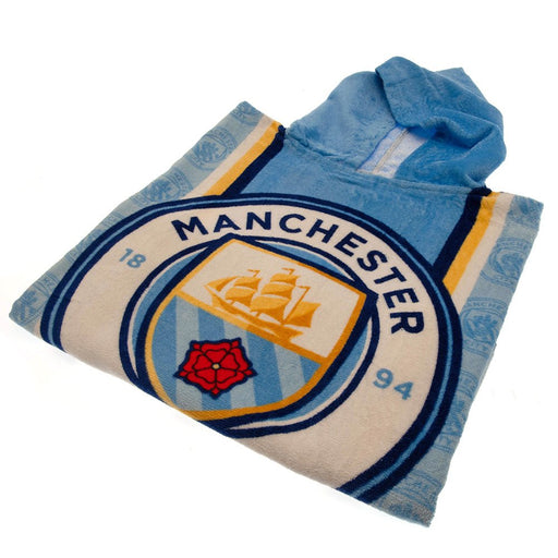 Manchester City FC Kids Hooded Poncho - Excellent Pick