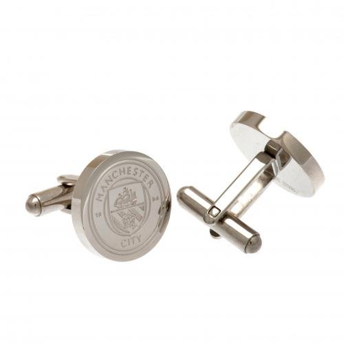 Manchester City FC Stainless Steel Formed Cufflinks - Excellent Pick