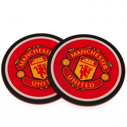 Manchester United Fc 2pk Coaster Set - Excellent Pick