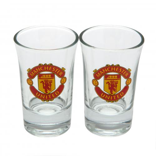 Manchester United FC 2pk Shot Glass Set - Excellent Pick