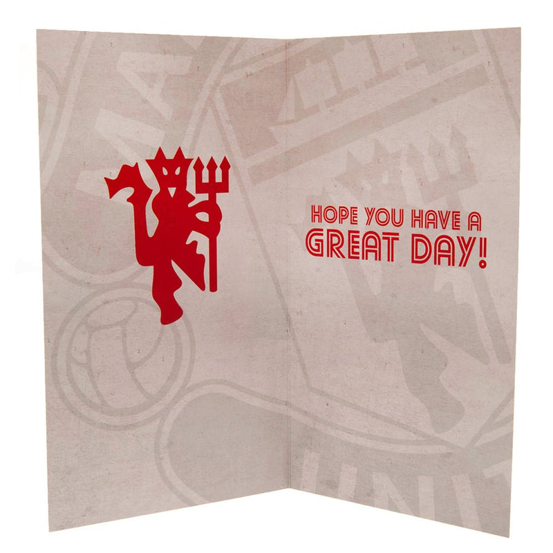 Manchester United FC Birthday Card Retro - Excellent Pick