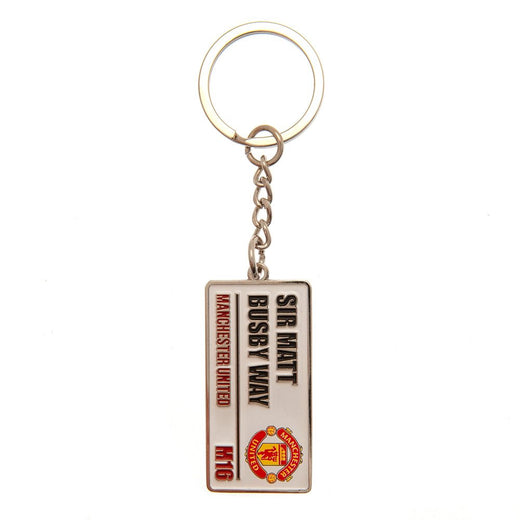 Manchester United FC Embossed Street Sign Keyring - Excellent Pick