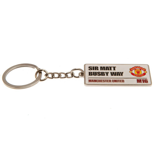 Manchester United FC Embossed Street Sign Keyring - Excellent Pick