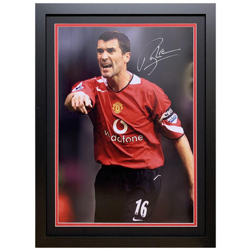 Manchester United FC Keane Signed Framed Print - Excellent Pick