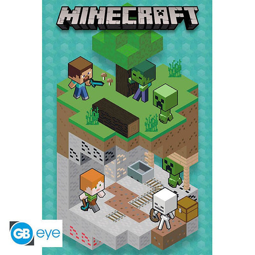 Minecraft Poster Into The Mine 170 - Excellent Pick