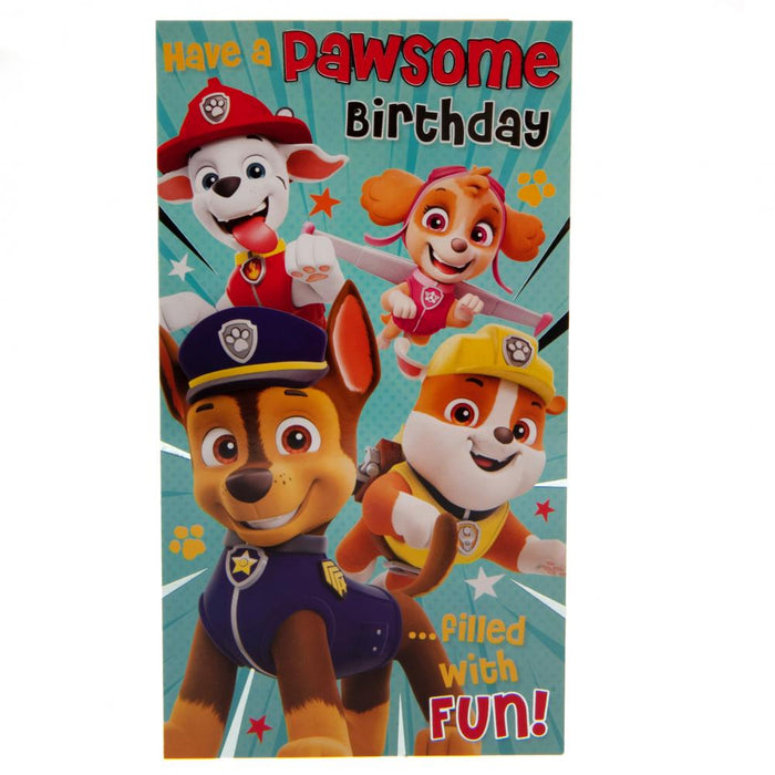 Paw Patrol Birthday Card - Excellent Pick