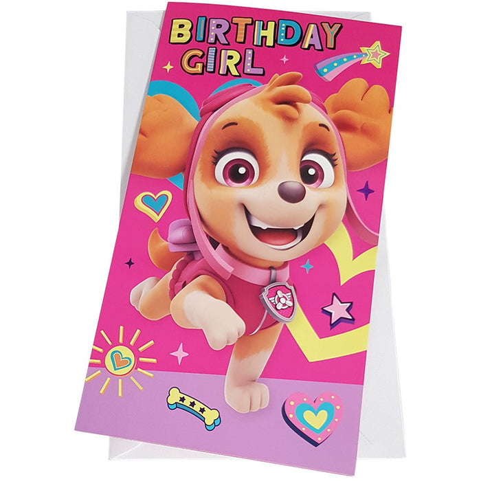 Paw Patrol Birthday Card Girl - Excellent Pick