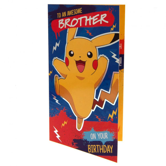 Pokemon Birthday Card Brother - Excellent Pick