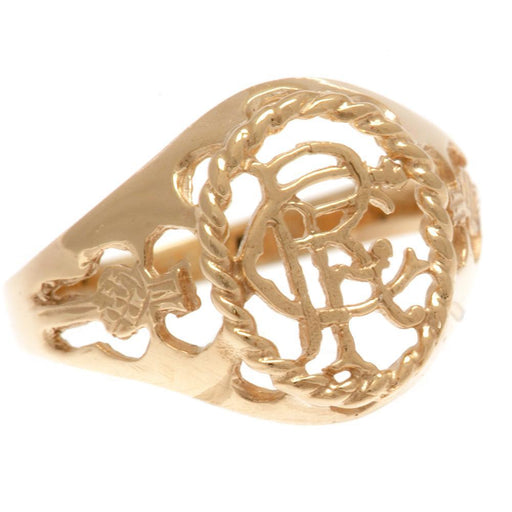 Rangers FC 9ct Gold Crest Ring Medium - Excellent Pick