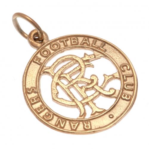 Rangers FC 9ct Gold Pendant Round Crest - Excellent Pick