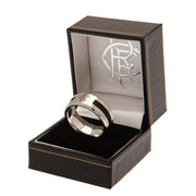 Rangers FC Black Inlay Ring Medium - Excellent Pick