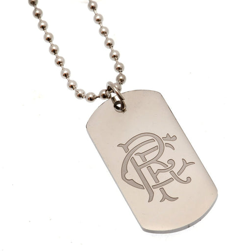 Rangers FC Engraved Dog Tag & Chain - Excellent Pick