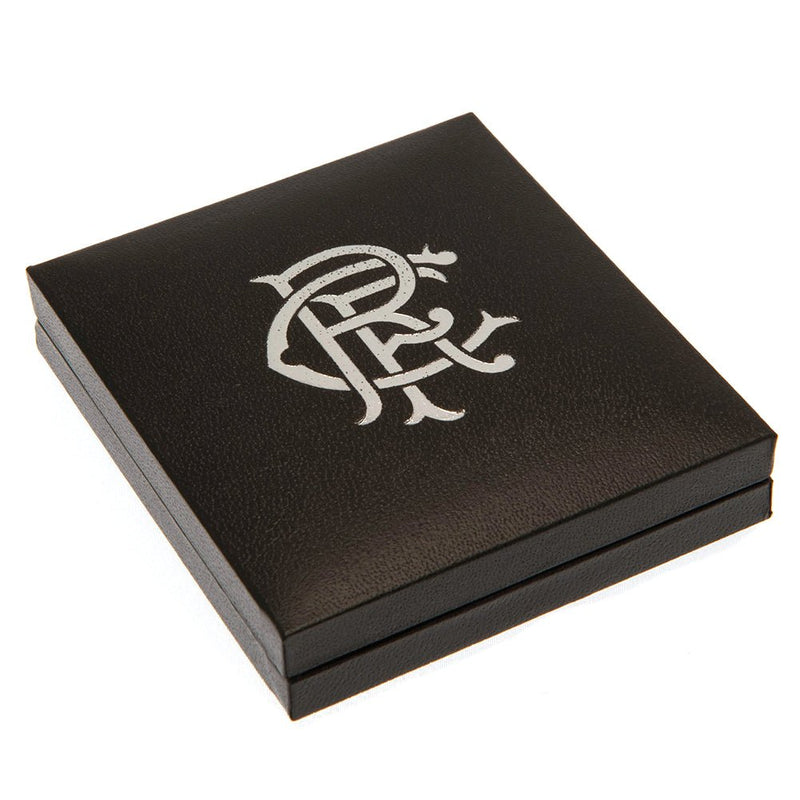 Rangers FC Scroll Crest Stainless Steel Pendant & Chain - Excellent Pick