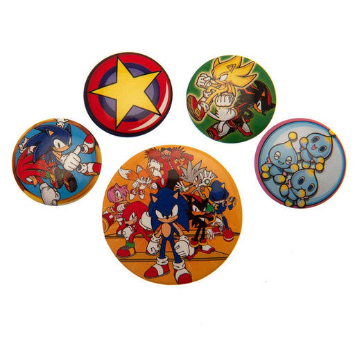 Sonic The Hedgehog Button Badge Set - Excellent Pick