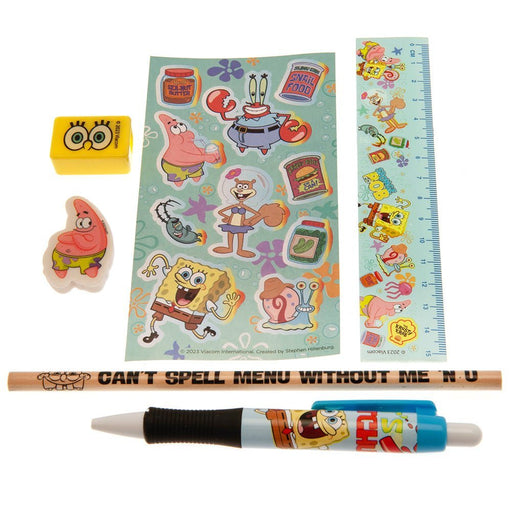 SpongeBob SquarePants 5pc Stationery Set - Excellent Pick