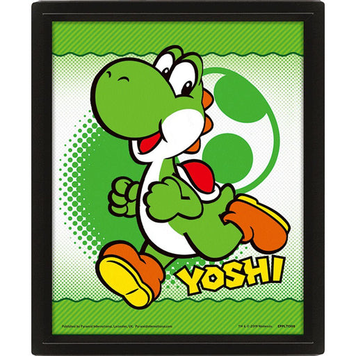 Super Mario Framed 3D Picture Yoshi - Excellent Pick