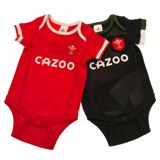 Wales RU 2 Pack Bodysuit 3-6 Mths PC - Excellent Pick