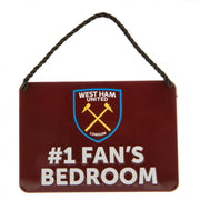West Ham United FC Bedroom Sign No1 Fan - Excellent Pick