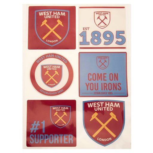 West Ham United FC Car Decal Set - Excellent Pick