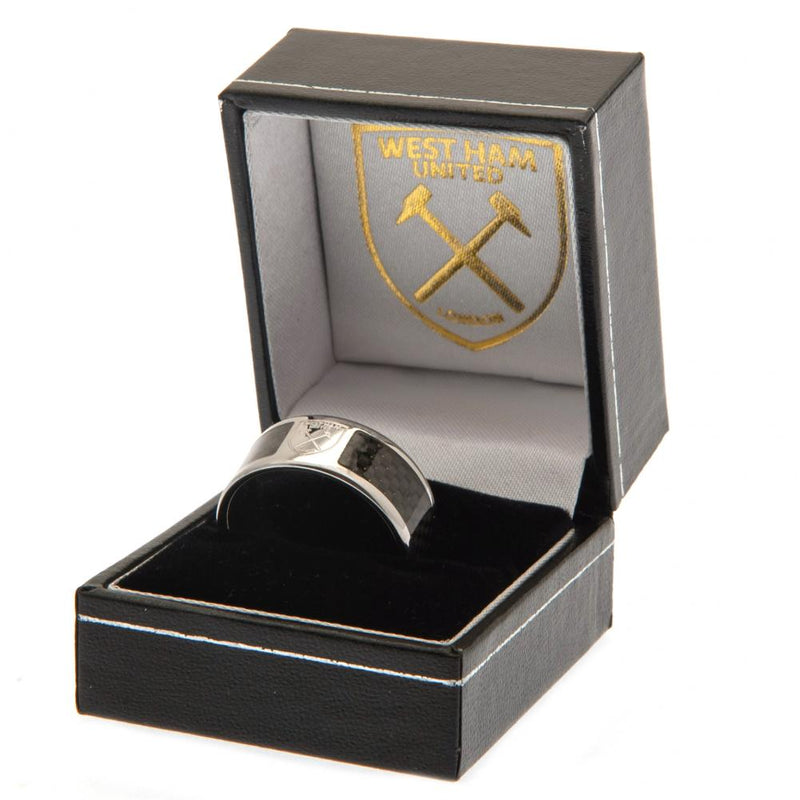 West Ham United FC Carbon Fibre Ring Medium - Excellent Pick