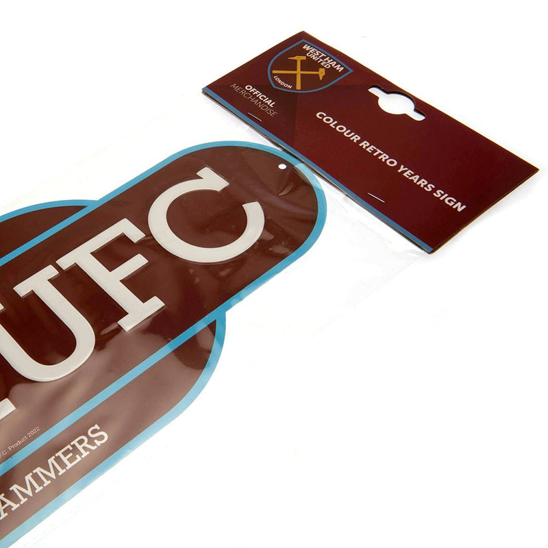 West Ham United FC Colour Retro Sign - Excellent Pick