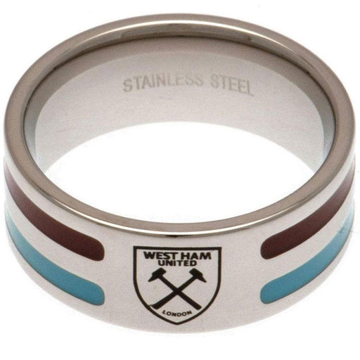 West Ham United FC Colour Stripe Ring Large - Excellent Pick