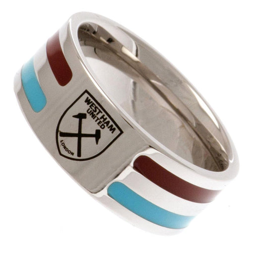 West Ham United FC Colour Stripe Ring Large - Excellent Pick