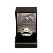West Ham United FC Colour Stripe Ring Medium - Excellent Pick