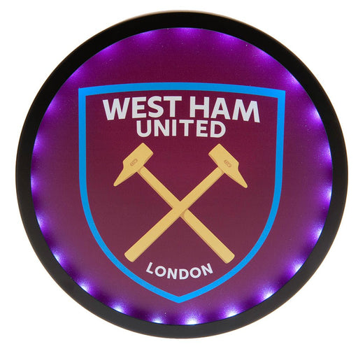 West Ham United FC Metal LED Logo Sign - Excellent Pick