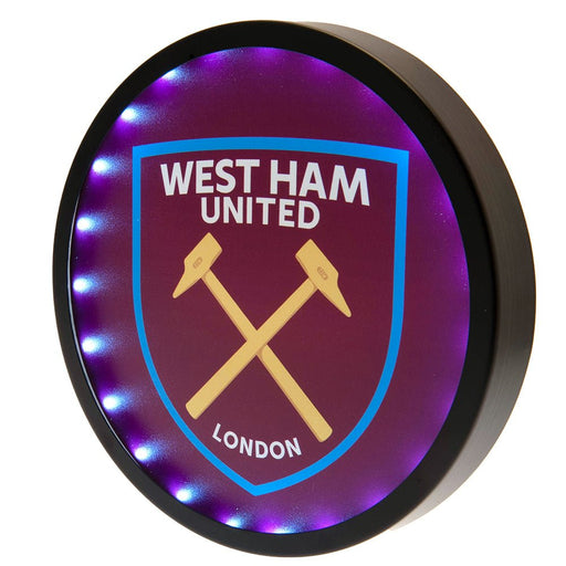 West Ham United FC Metal LED Logo Sign - Excellent Pick