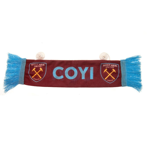 West Ham United FC Mini Car Scarf - Excellent Pick