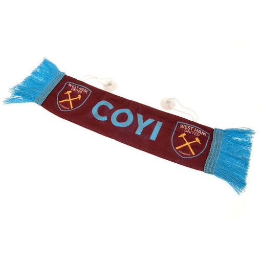 West Ham United FC Mini Car Scarf - Excellent Pick