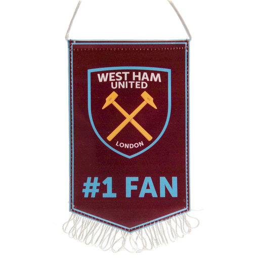 West Ham United FC Mini Pennant No. 1 Fan - Excellent Pick