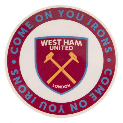 West Ham United FC Single Car Sticker COYI - Excellent Pick